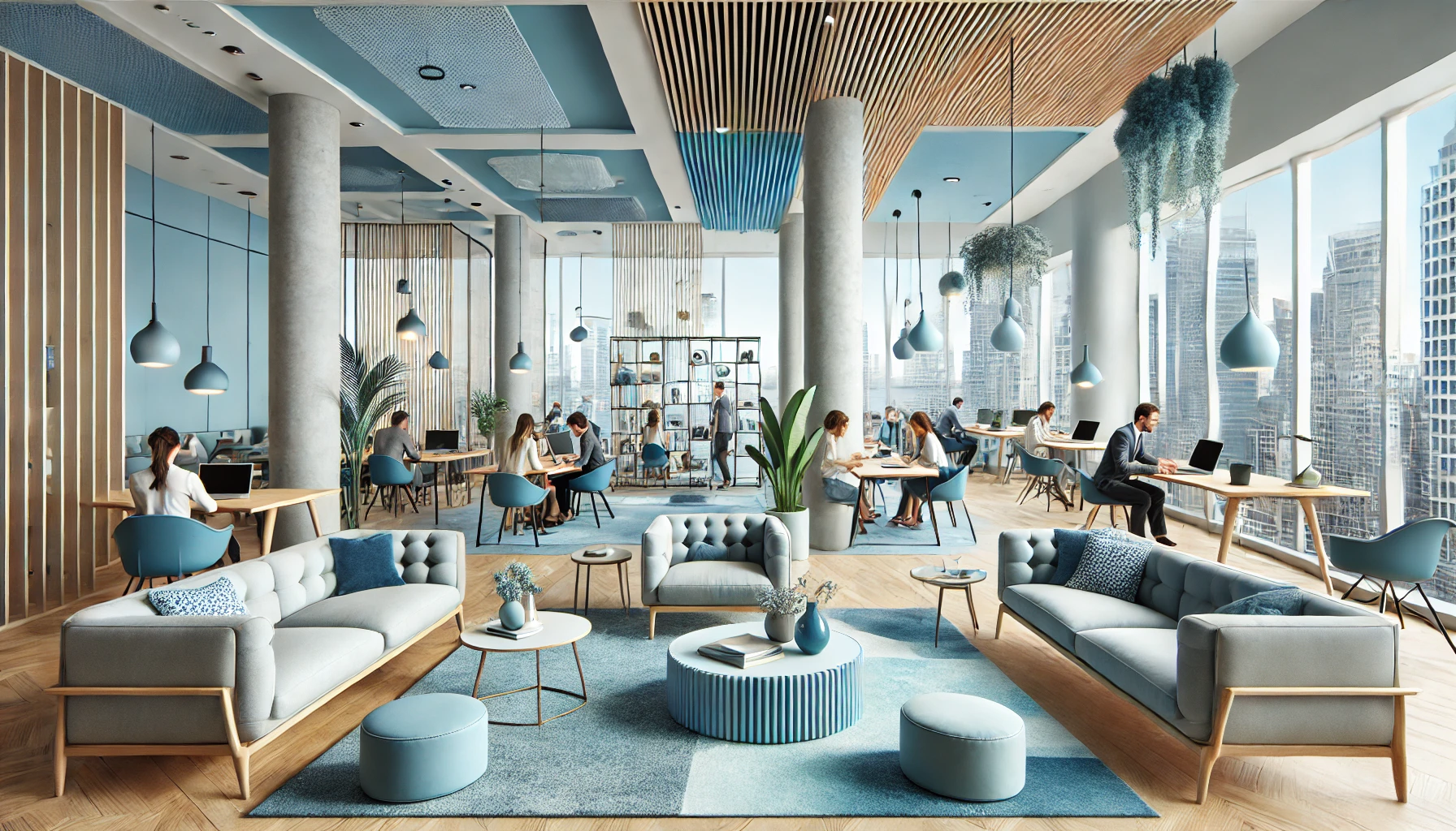 Moderne Coworking-Umgebung